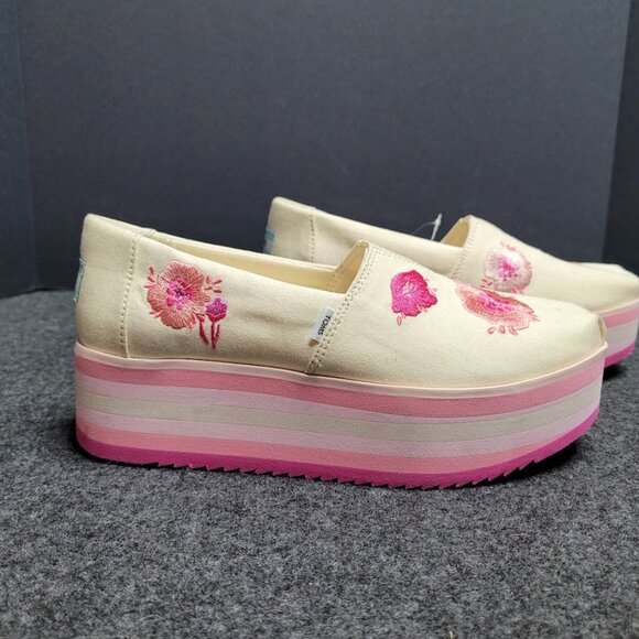NWT TOMS - Womens Alp Platform Espadrille Size 7.5 - Picture 7 of 13